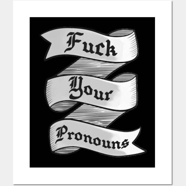 Pronouns banner Wall Art by Brony Designs